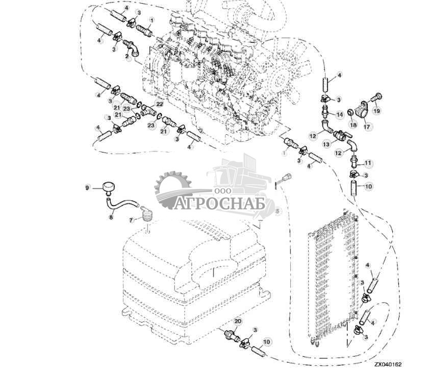 Компоненты топливной системы (1100 литров) 